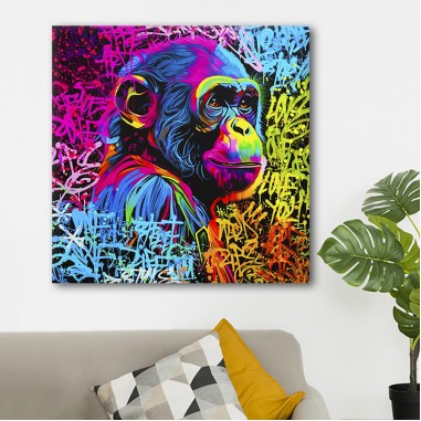 ΠΙΝΑΚΑΣ ΣΕ ΚΑΜΒΑ MONKEY NEON