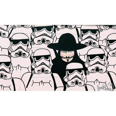Πίνακας σε καμβά Vendetta among stormtroopers