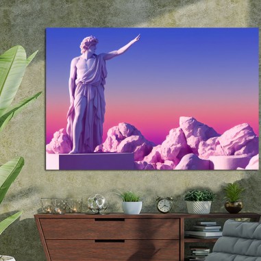 Πίνακας σε καμβά Pop art Greek sculpture 2