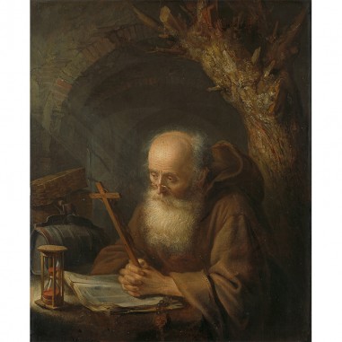 Πίνακας σε καμβά A hermit by Gerrit Maes