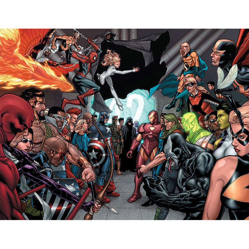 Πίνακας σε καμβά Marvel Civil War 