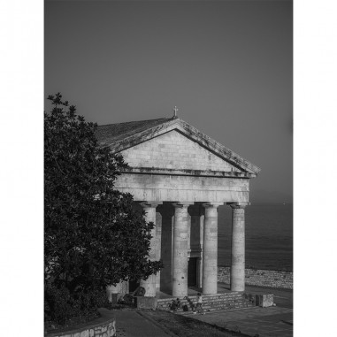 Πίνακας σε καμβά Κορφού Ασπρόμαυρη