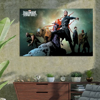 Πίνακας σε καμβά Inhumans Marvel 