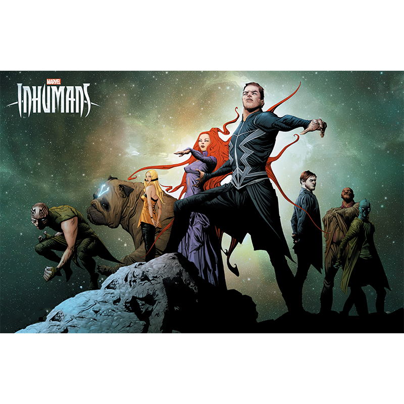 Πίνακας σε καμβά Inhumans Marvel 
