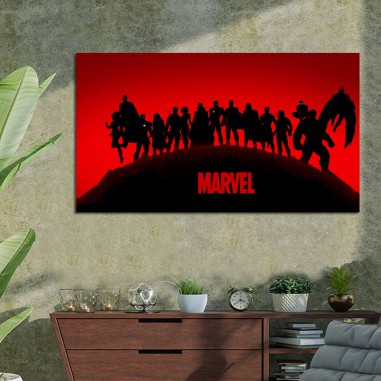 Πίνακας σε καμβά Marvel Universe 