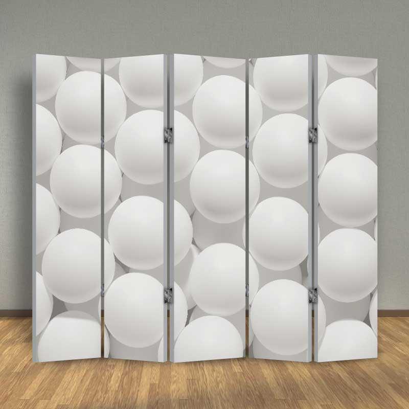 Παραβάν διαχωριστικό χώρου με White balls 