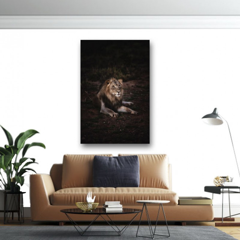 Πίνακας σε καμβά Λιοντάρι ξαπλωμένο