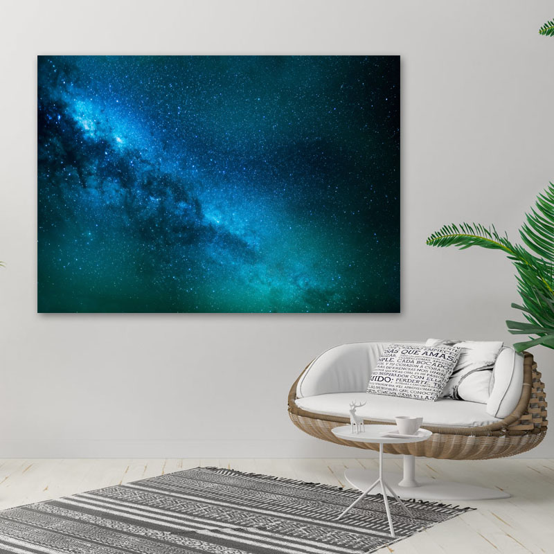 Πίνακας σε καμβά Μπλε Γαλαξίας