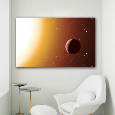 Πίνακας σε καμβά Πλανήτης σε Ηλιακό Φως