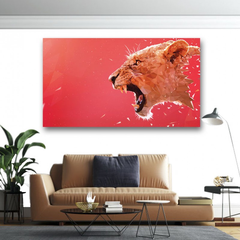 Πίνακας σε καμβά Κεφάλι θηλυκού λιονταριού