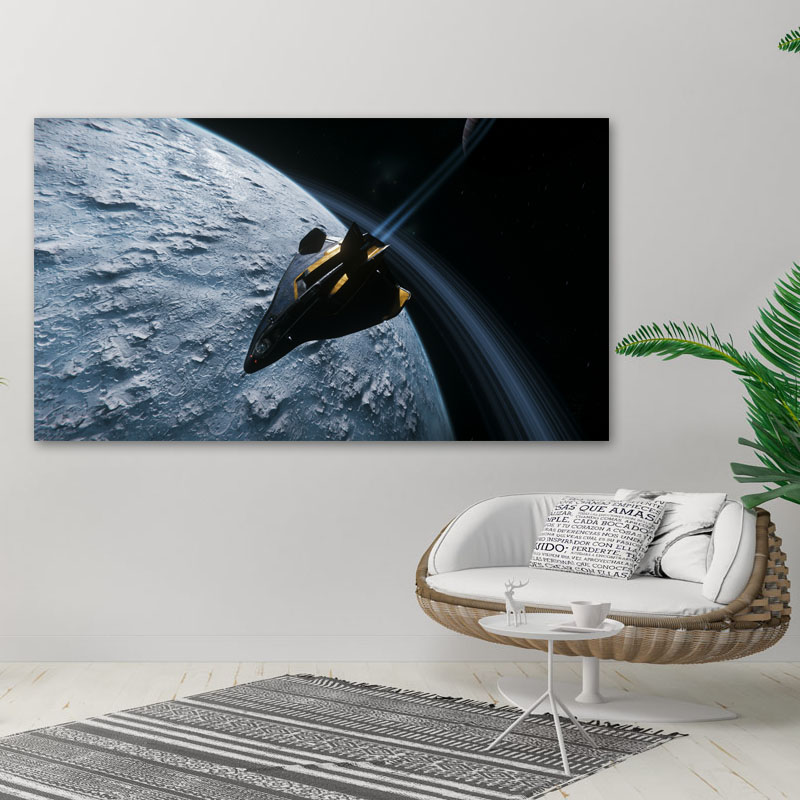 Πίνακας σε καμβά Διαστημικό Σκάφος σε Τροχιά