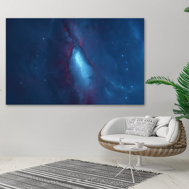 Πίνακας σε καμβά Μπλε Γαλαξίας 2