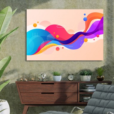 Πίνακας με colorful waves