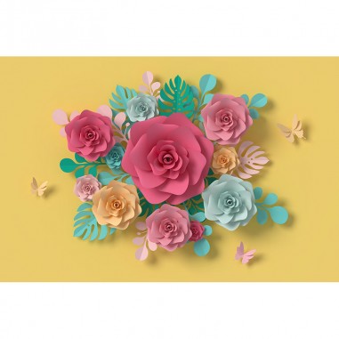Ταπετσαρία τοίχου Cutout flowers