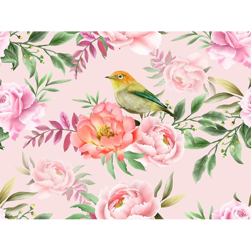 Ταπετσαρία τοίχου Floral with bird