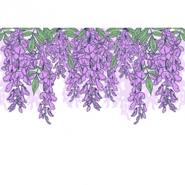 Ταπετσαρία τοίχου Wisteria Floral