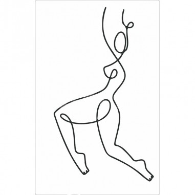 Πίνακας σε καμβά Line Art Woman Dancing