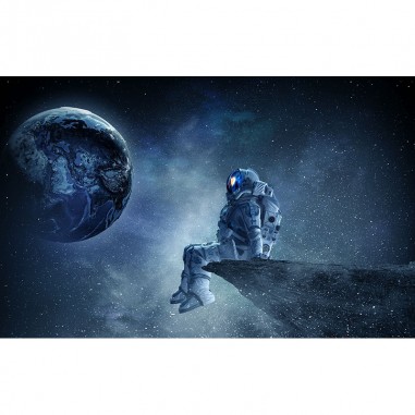 Πίνακας σε καμβά Stargazing Astronaut