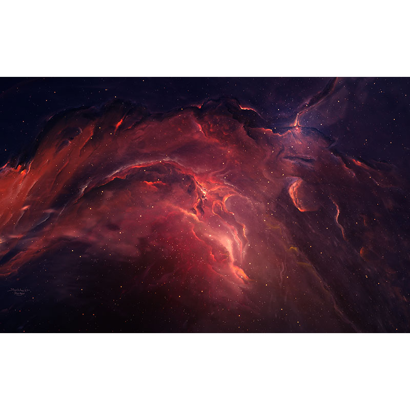 Πίνακας σε καμβά Κόκκινος Γαλαξίας