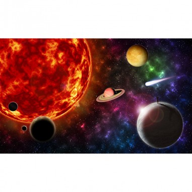 Πίνακας σε καμβά Πλανήτες γύρω από τον Ήλιο
