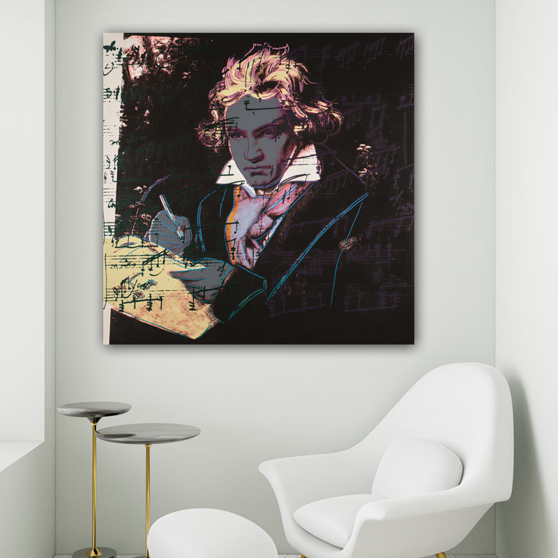Πίνακας σε καμβά Beethoven by Andy Warhol
