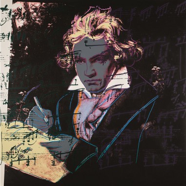 Πίνακας σε καμβά Beethoven by Andy Warhol