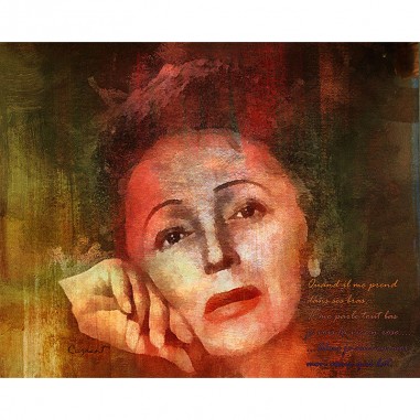 Πίνακας σε καμβά Edith Piaf La Vie En Rose