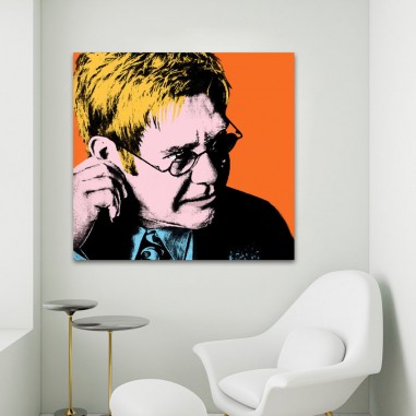 Πίνακας σε καμβά Elton John Pop Art