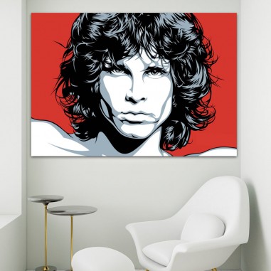 Πίνακας σε καμβά Jim Morrison Vector Art