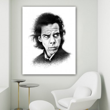 Πίνακας σε καμβά Nick Cave Drawing