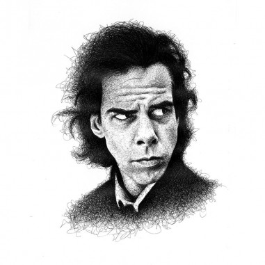 Πίνακας σε καμβά Nick Cave Drawing