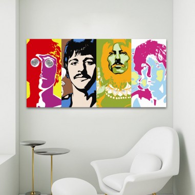 Πίνακας σε καμβά The Beatles Collage