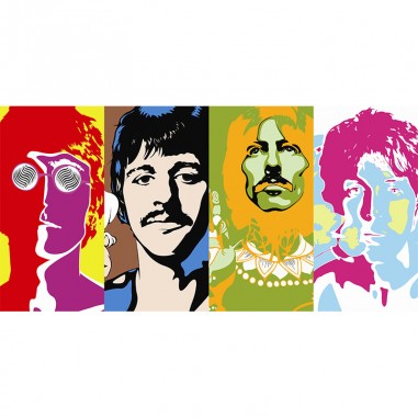 Πίνακας σε καμβά The Beatles Collage