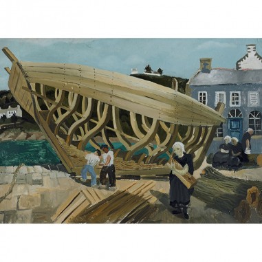 Πίνακας του Christopher Wood-Building the Boat