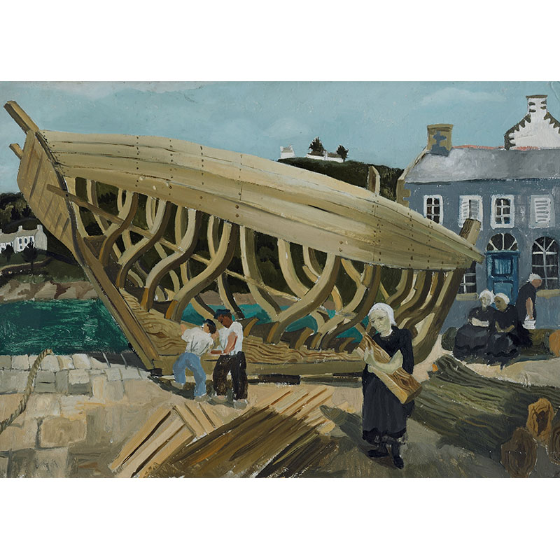 Πίνακας του Christopher Wood-Building the Boat