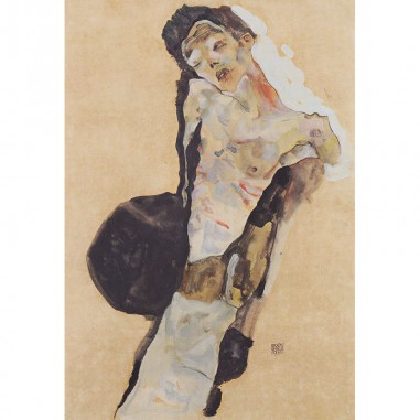 Πίνακας του Egon Schiele- Halbakt