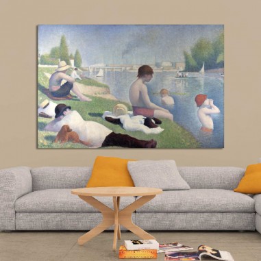 Πίνακας του Georges Seurat-Bathers at Asnières