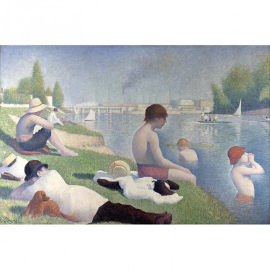 Πίνακας του Georges Seurat-Bathers at Asnières