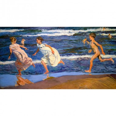 Πίνακας του Joaquin Sorolla-Corriendo por la playa