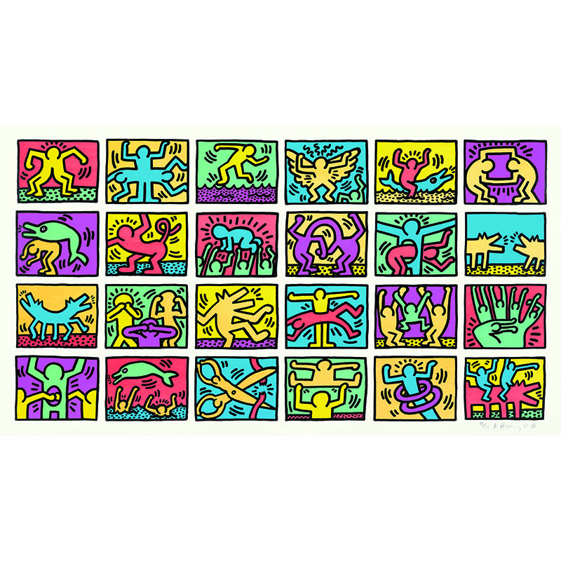 Πίνακας του Keith Haring-Retrospect
