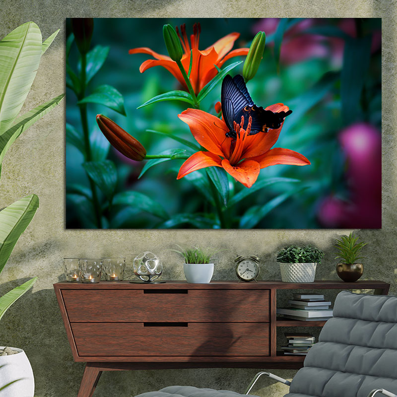 Πίνακας με Lily Orange Flower  