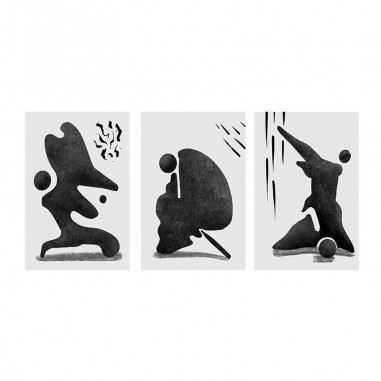 Τρίπτυχος πίνακας Abstract Figures