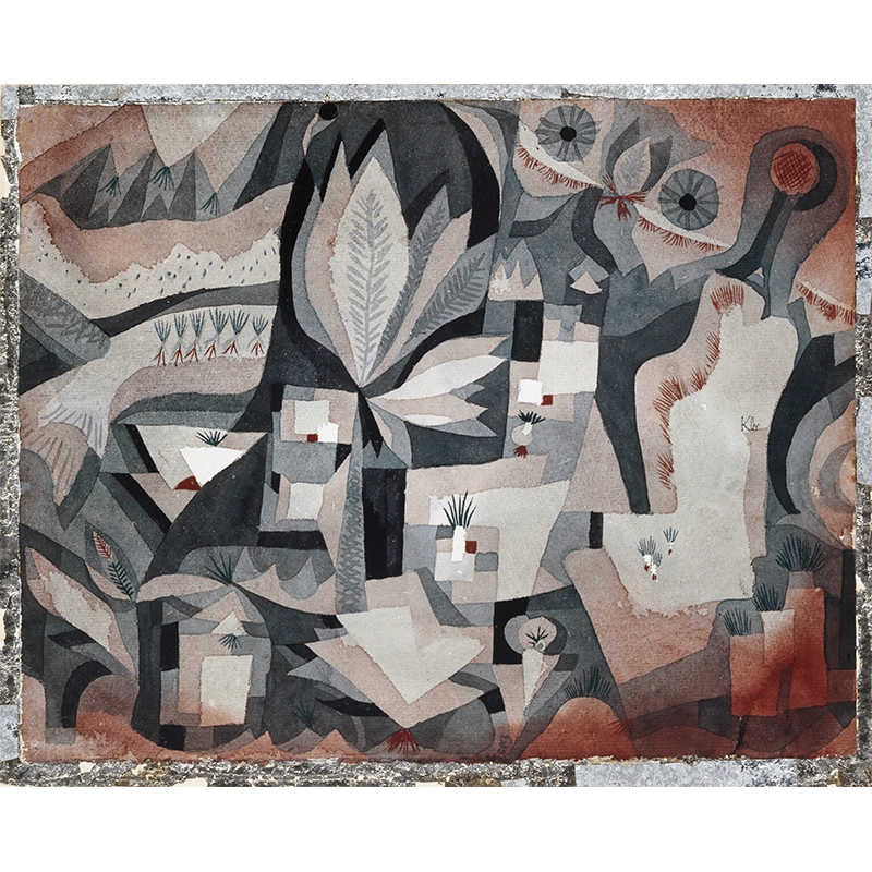Πίνακας σε καμβά Dry cooler garden by Paul Klee Πίνακας σε καμβά Dry cooler garden by Paul Klee