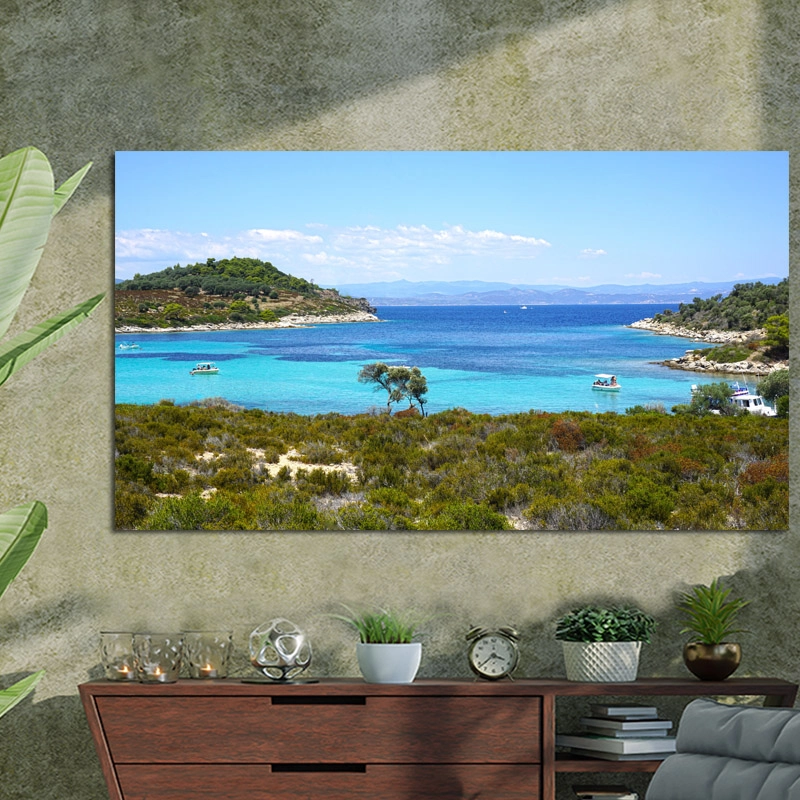 Πίνακας σε καμβά Σιθωνία Χαλκιδικής  Πίνακας σε καμβά Σιθωνία Χαλκιδικής