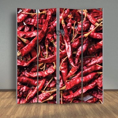 Παραβάν με Hot chilli peppers