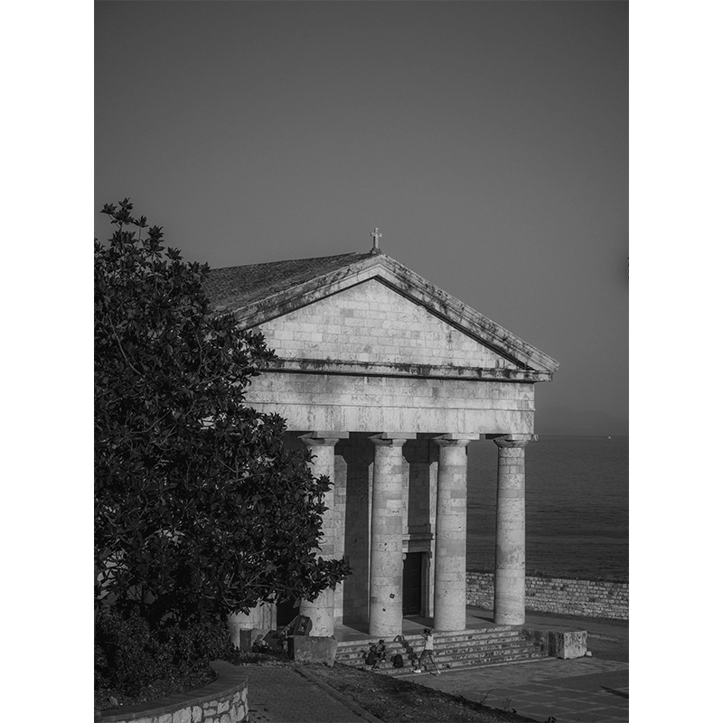 Πίνακας σε καμβά Κορφού Ασπρόμαυρη Πίνακας σε καμβά Κορφού Ασπρόμαυρη