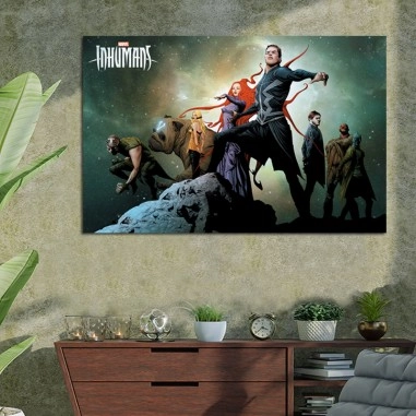 Πίνακας σε καμβά Inhumans Marvel 