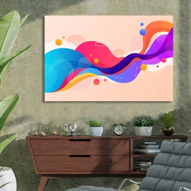 Πίνακας με colorful waves