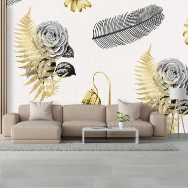 Roses and Leaves