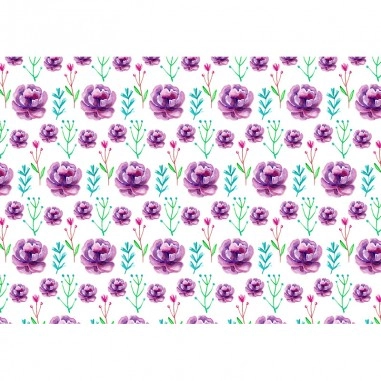 Ταπετσαρία τοίχου Purple floral